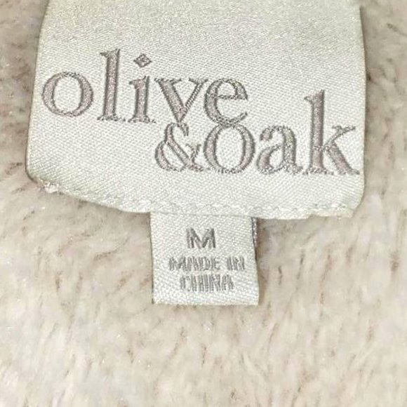 Olive & Oak luxury faux sherpa shearling sleeveless vest in beige and cream M - Picture 5 of 8